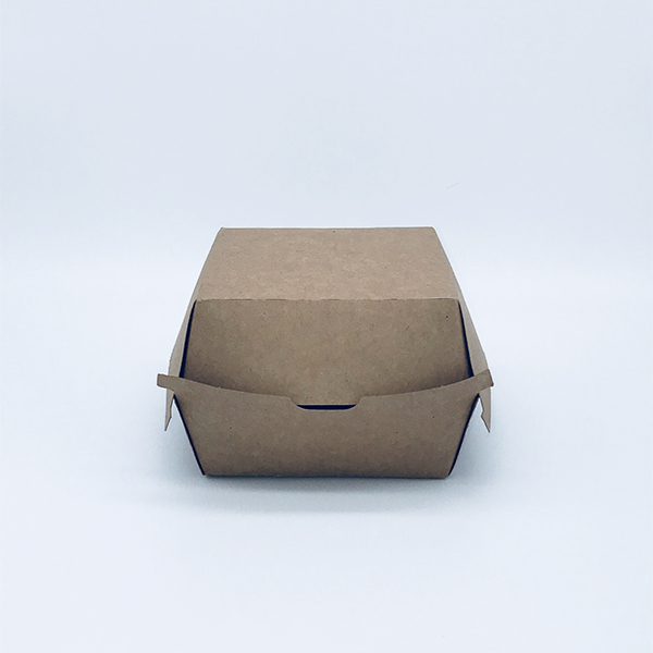 Cardboard punnet Nano-Kraft Burger Box 5.5x5.5x2.8 / 140x140x70mm (Case  of 200 pc)